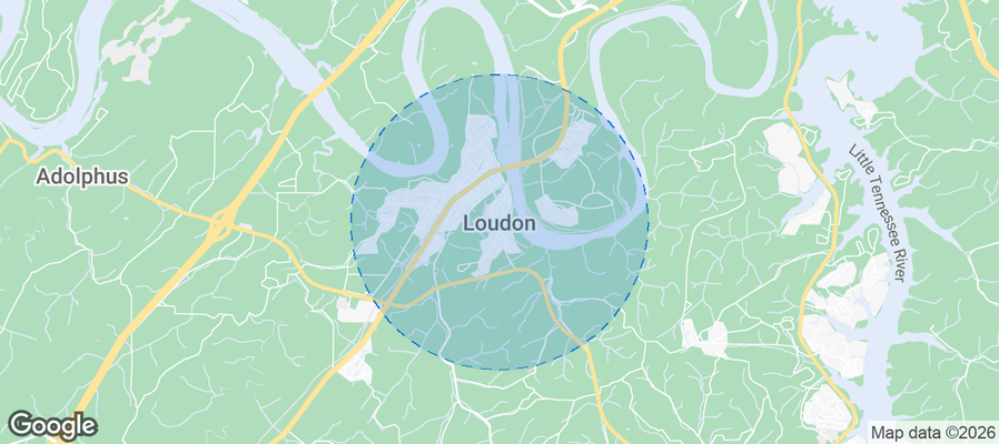 Loudon Airbnb map